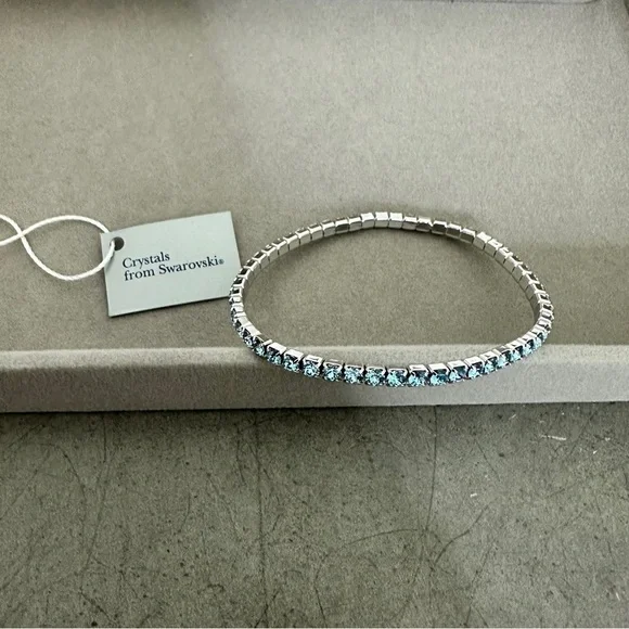 ✨ Swarovski x Crabtree & Evelyn Bracelet | Silver-Tone | BNWT - Picture 3 of 6
